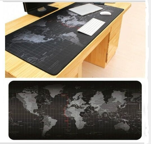 Super large 1000x500mm/900x40mm/700x300mm/600x300mm World Map rubber mouse pad computer game tablet mousepad with edge locking