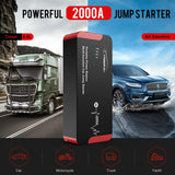 Yaber YR700 Jump Starter 2000A Emergency Car Jump starter Battery 22000mAh Power Bank Auto Booster 100W Portable AC Car Booster