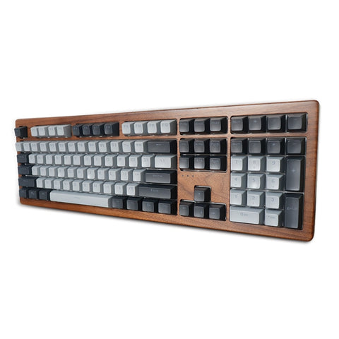 Alopow AOPO 108 100% Mechanical keyboard wooden case rgb light type c usb with software programmable hot swappable cherry switch