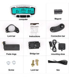 Sunding Bicycle Computer Wired Stopwatch Bicycle Speedometer Digital Odometer Stopwatch Rainproof LCD Backlight Cycling Computer
