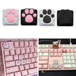 ABS Silicone Kitty Paw keycaps for cherry MX Switches