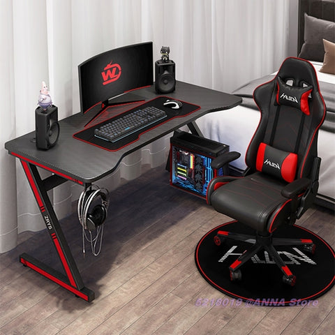 2020 Best Sale Gaming Desk Table LegA 80x50x75cm Cool Black LegZ 80x60x75cm Computer Desktop Home Supplies Office Desk Chair Hot