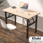 1m/120cm Foldable Home Computer Laptop Desk Computer Table Wooden Standing Student Study Desks for Home Office Living Room