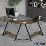 Modern Style Computer Desk Office Home Economical Work Study Table Laptop Stand Workstation Furniture MDF+Steel 3 Shaped Option