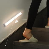 Rechageable Motion Sensor Wireless LED Night Lights Bedroom Light Detector Wall Decorative Lamp Staircase Closet Room Lighting