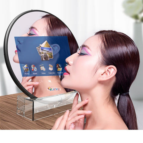 Digital Photo Frame Round Magic Mirror Cosmetic 7inch Screen LED HD Electronic Album Picture Music Movie Full Function Good Gift