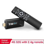 2021 Smart Tv stick Android TV Box 10 4G 32G 3D Video 4K 2.4G 5G Wifi Bluetooth RK3318 Quad-Core TV Box Set top box TV receiver